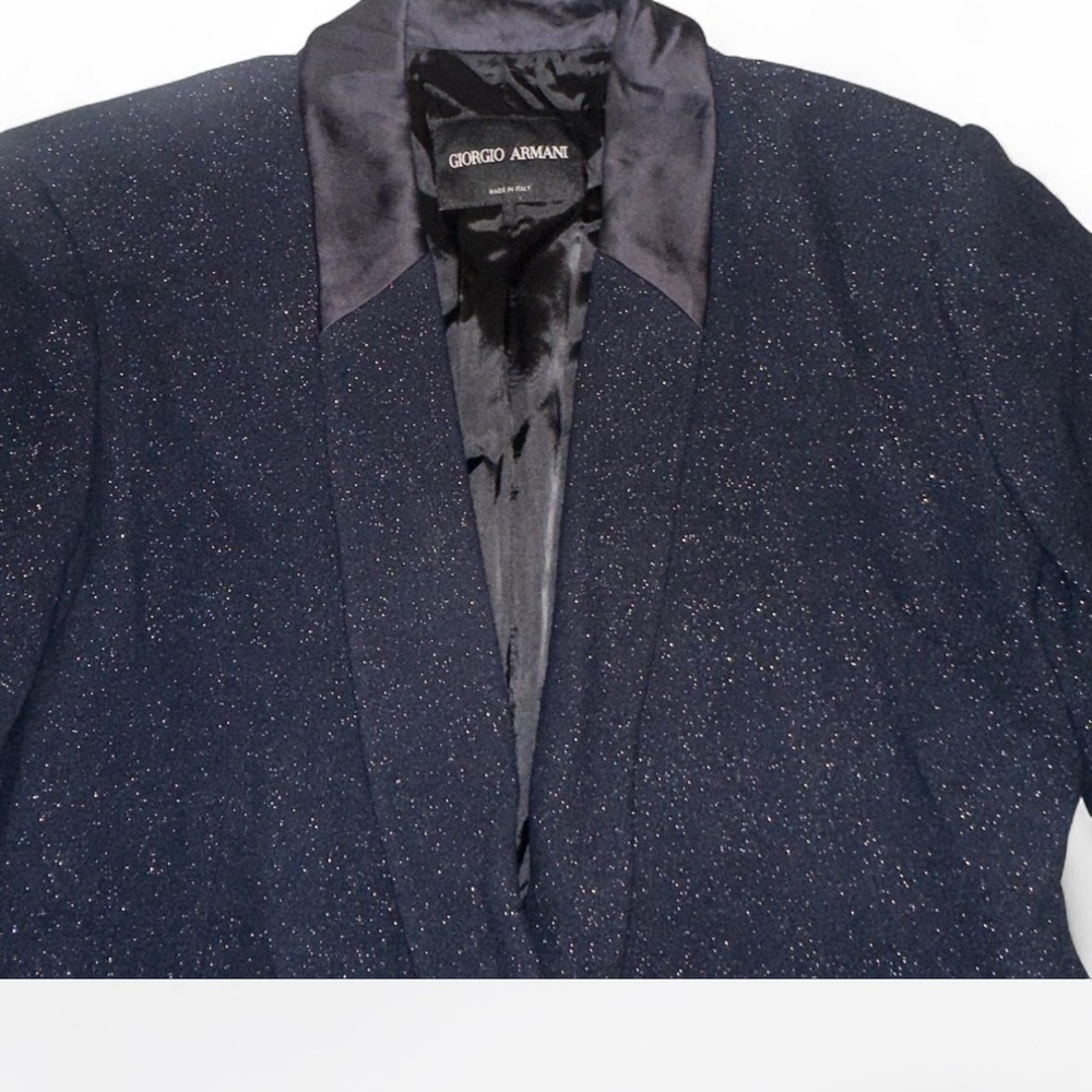 Giorgio Armani Midnight Blazer with Shimmer